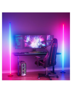 Lámpara de Piso LED CCACC 165cm RGB Control Remoto