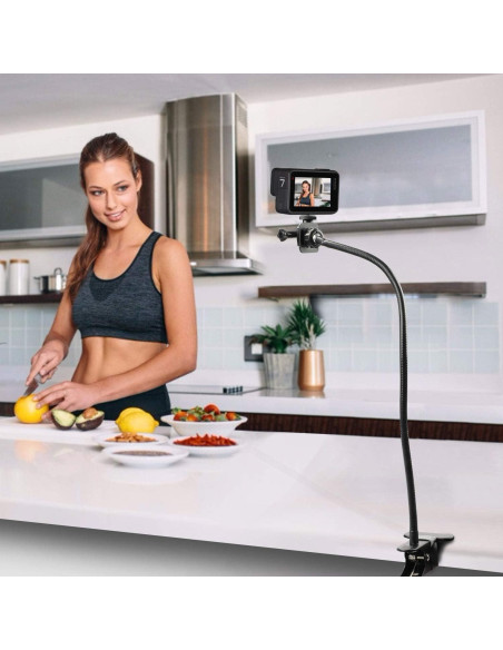 Soporte para Webcam Pipishell PIWS01 Flexible 64 cm Negro