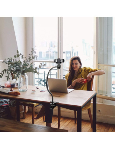 Soporte para Webcam Pipishell PIWS01 Flexible 64 cm Negro