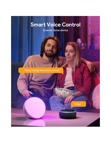 Lámpara de Mesa Hifree Táctil RGB Control por Voz 12cm