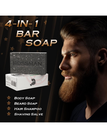 Jabón en Barra 4 en 1 Bossman Eucalipto y Árbol de Té 108.9 g