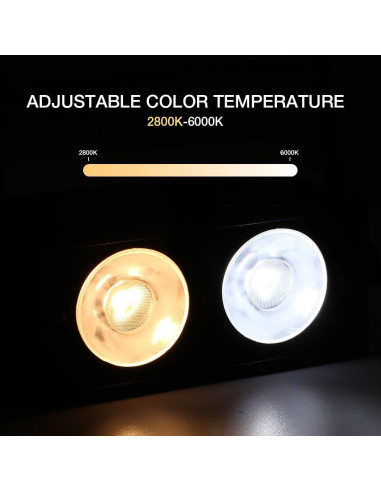 Luz de Lavado LED OPPRAY 2x50W DMX512 Sin Parpadeo