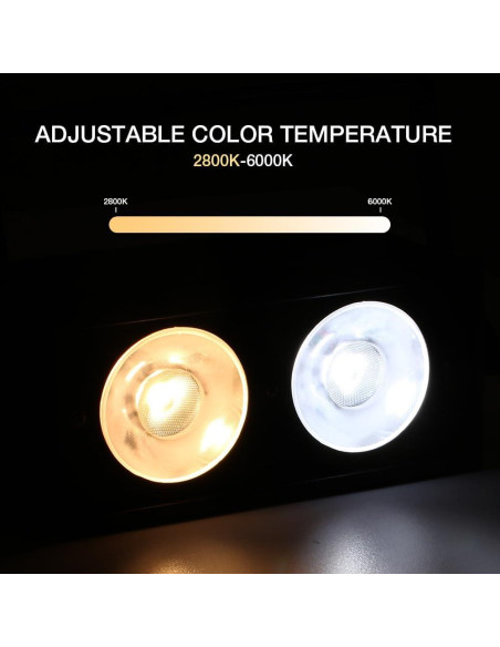 Luz de Lavado LED OPPRAY 2x50W DMX512 Sin Parpadeo