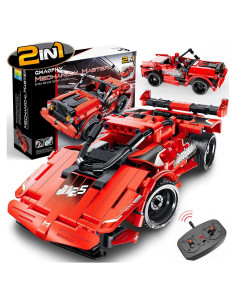 Juguete de Construcción GMAOPHY 2 en 1 Coche RC 351 Piezas