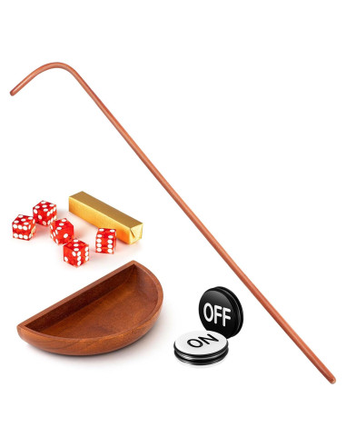 Juego de Mesa Craps Leyndo con Dados y Palo de Ratan