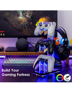 Soporte Acrílico OAPRIRE para Controladores y Auriculares 2