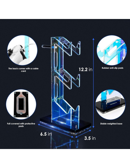 Soporte Acrílico OAPRIRE para Controladores y Auriculares