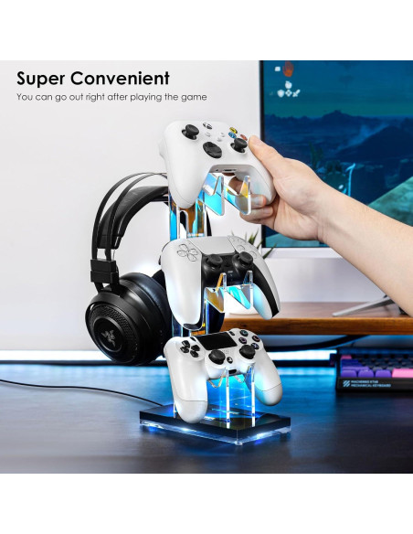Soporte Acrílico OAPRIRE para Controladores y Auriculares