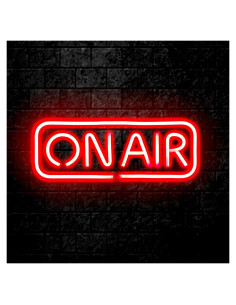 Luz Neon ON AIR LED DMKYDM 40x15 cm Rojo para Streamers