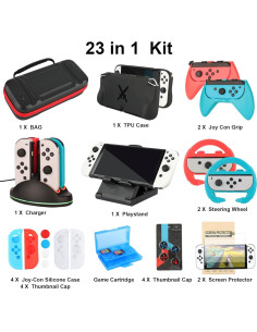 Kit de Accesorios para Nintendo Switch OLED RTop 23 en 1 2