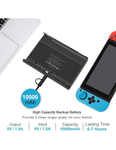 Batería de 10000mAh para Nintendo Switch y OLED - ID Chinsion