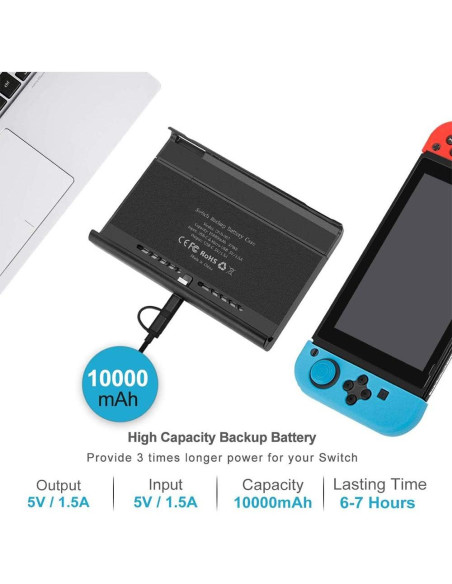 Batería de 10000mAh para Nintendo Switch y OLED - ID Chinsion
