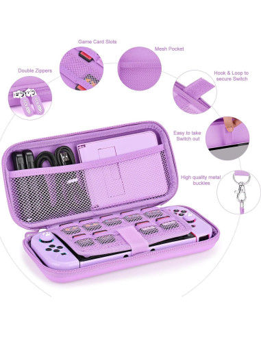 Kit de Accesorios Younik 17 en 1 para Switch Morado