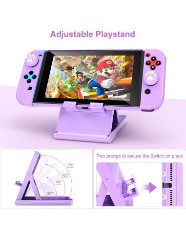 Kit de Accesorios Younik 17 en 1 para Switch Morado