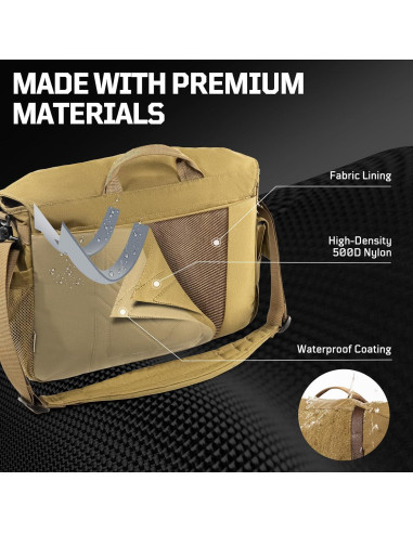 Bolsa Mensajera Táctica Unisex 1TG - Resistente al Agua 36.9x12.5x26cm