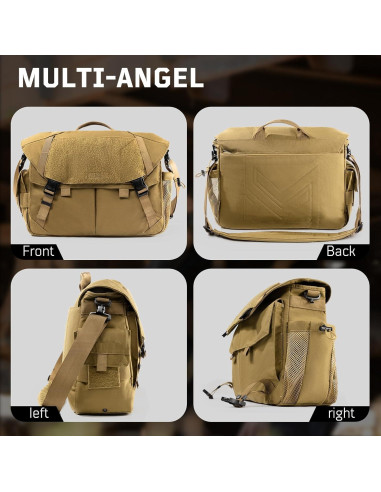 Bolsa Mensajera Táctica Unisex 1TG - Resistente al Agua 36.9x12.5x26cm