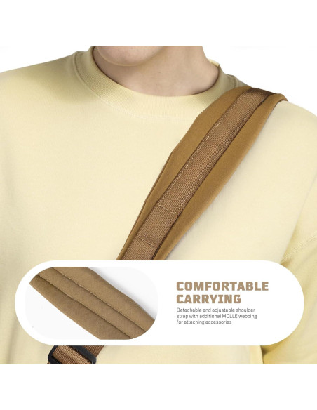 Bolsa Mensajera Táctica Unisex 1TG - Resistente al Agua 36.9x12.5x26cm