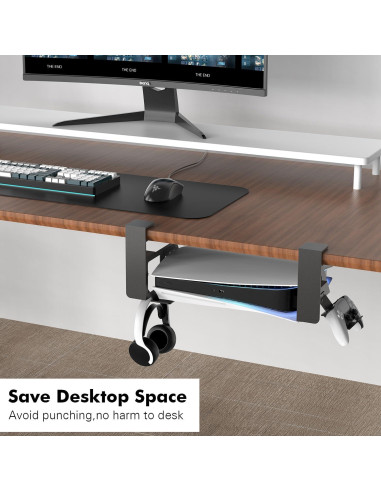 Soporte de escritorio Semaiki para PS5 y PS5 Slim, metálico