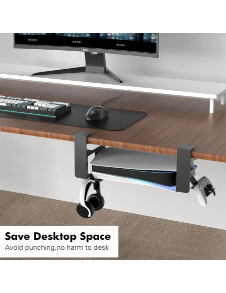 Soporte de escritorio Semaiki para PS5 y PS5 Slim, metálico