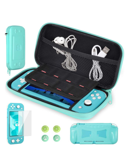 Funda CoBak para Nintendo Switch Lite - Verde, 8 Cartuchos