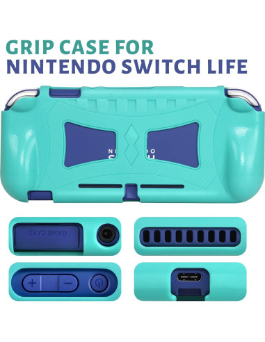 Funda CoBak para Nintendo Switch Lite - Verde, 8 Cartuchos