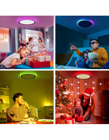 Luz de Techo LED RGB BLNAN 33cm 24W Regulable con Control