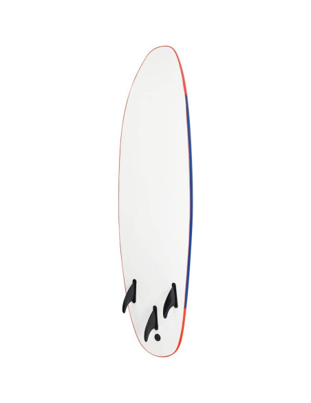 Tabla de Surf Giantex 182 cm 3 Aletas Desmontables Rojo Tabla de Surf Giantex 182 cm 3 Aletas Desmontables Rojo