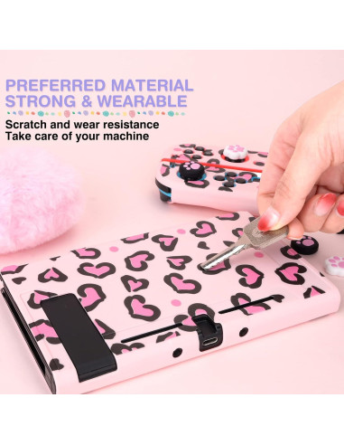 Funda de transporte DLseego Rosa para Switch con accesorios