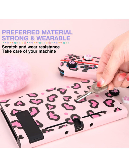 Funda de transporte DLseego Rosa para Switch con accesorios