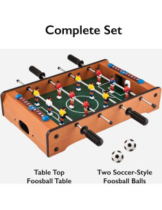 Juego de Futbolín de Mesa Mainstreet Classics 50.8 cm Marrón 2