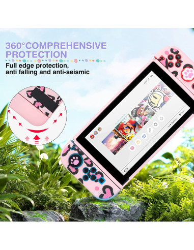 Funda de transporte DLseego Rosa para Switch con accesorios