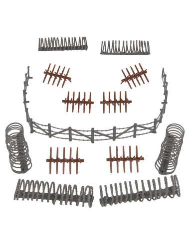 BMC Barricada de Alambre de Púas - Set de 18 Piezas