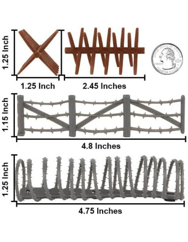 BMC Barricada de Alambre de Púas - Set de 18 Piezas