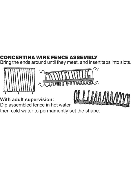 BMC Barricada de Alambre de Púas - Set de 18 Piezas