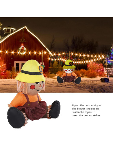 Espantapájaros Inflable Pyhodi 108x75 cm con Luces LED