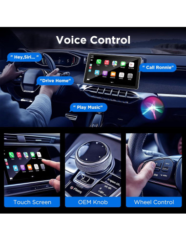 Adaptador Wireless CarPlay Vnilrgle 2024, Plug and Play, Sin Latencia