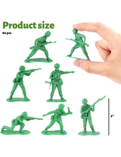 Figuras de Acción 3 Nutrias 80 Soldados de Plástico 2