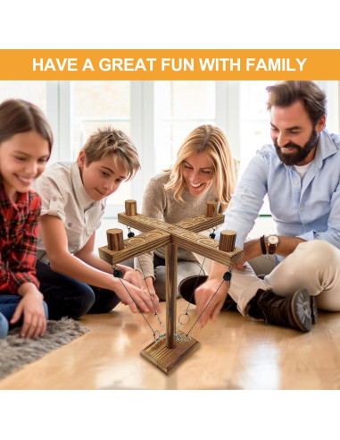 Juego de Gancho y Anillo Gelabur - Madera Ecológica 30 cm