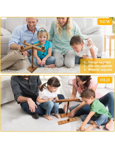 Juego de Gancho y Anillo Gelabur - Madera Ecológica 30 cm