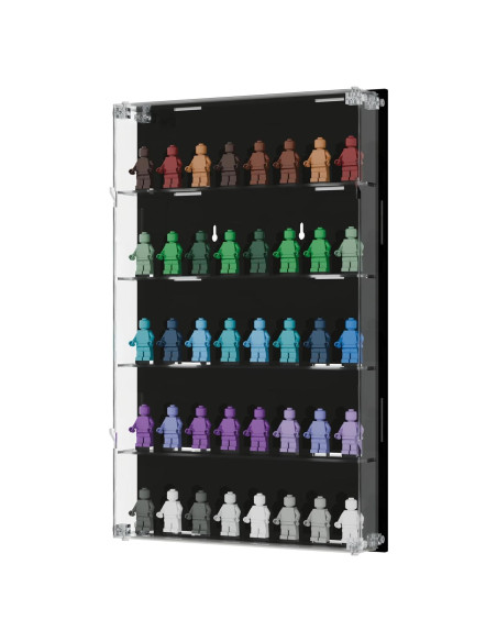 Estuche de exhibición de minifiguras Homelodge 40 figuras negro Estuche de exhibición de minifiguras Homelodge 40 figuras negro