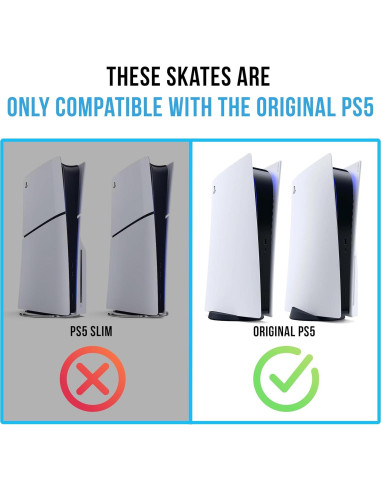 Patines Glistco para PS5 - Soporte Horizontal Negro