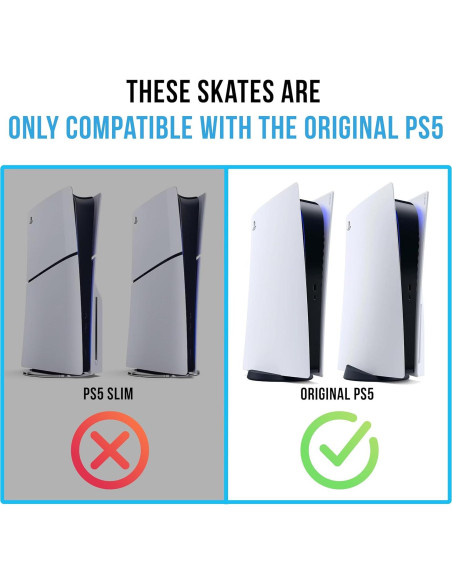 Patines Glistco para PS5 - Soporte Horizontal Negro
