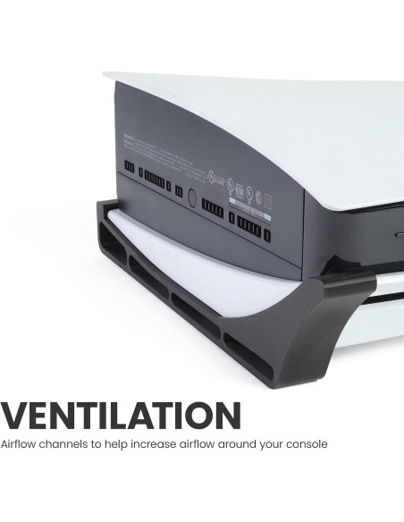 Patines Glistco para PS5 - Soporte Horizontal Negro