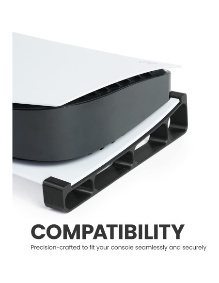 Patines Glistco para PS5 - Soporte Horizontal Negro