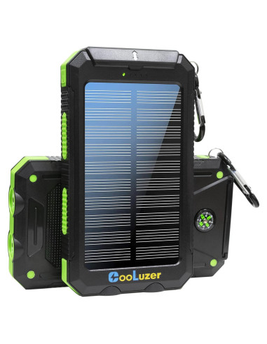 Banco de Energía Solar 36800mAh Coolstar Verde IP67