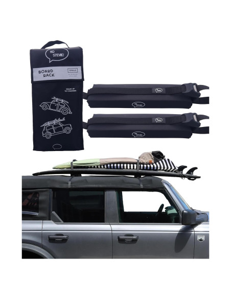 Soportes de Tabla de Surf So Stevie! Acolchados para Coche