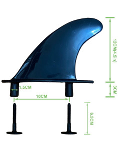 Juego de 3 Aletas de Surf Bohally 11.4 cm Adaptables 2