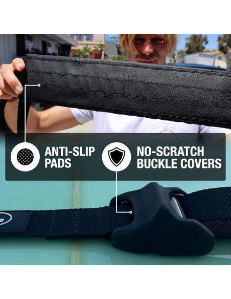 Soportes de Tabla de Surf So Stevie! Acolchados para Coche