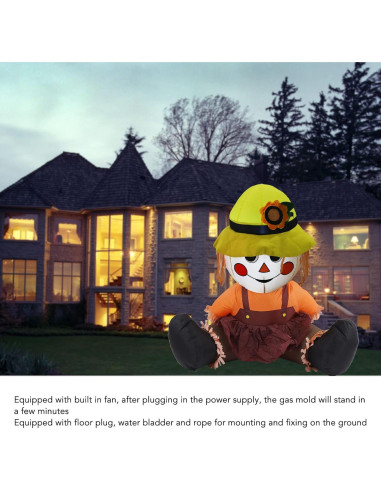 Espantapájaros Inflable Pyhodi 108x75 cm con Luces LED