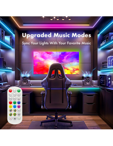 Tira de Luz Neón LED MFWW 5m RGB Control Remoto IP67